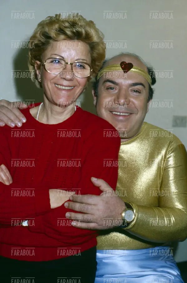 Lino Banfi con la moglie Lucia Lagrasta, anni 80