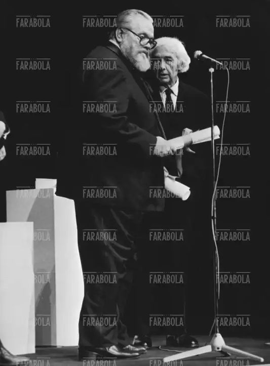 Orson Welles premia Robert Bresson, Festival di Cannes, 1983