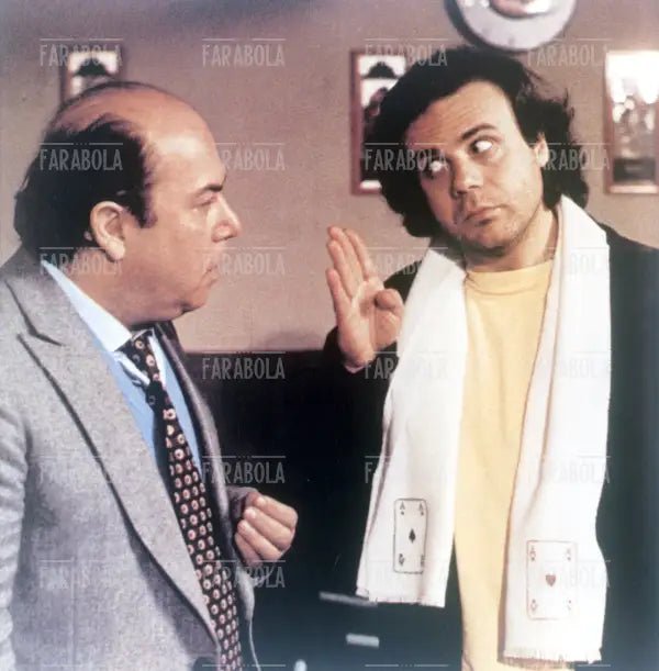 Lino Banfi e Jerry Calà, film Al bar dello sport, 1985