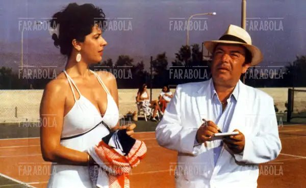 Lino Banfi e Licinia Lentini, film Il commissario Lo Gatto, 1986
