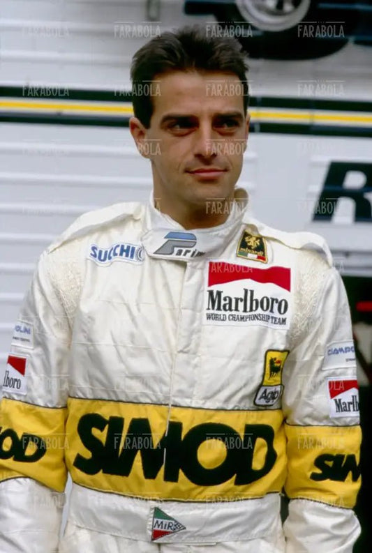 Alessandro Nannini, pilota della Minardi, 1986