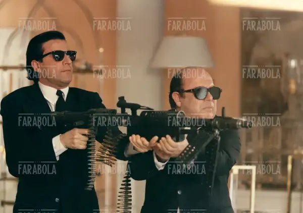 Christian De Sica e Lino Banfi, film Bellifreschi, 1987