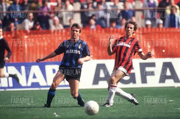 Lothar Matthaus e Franco Baresi, Milan vs Inter, 1990