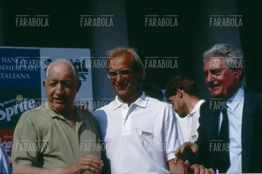Gino Bartali, Laurent Fignon e Vincenzo Torriani, Giro d'Italia, 1990