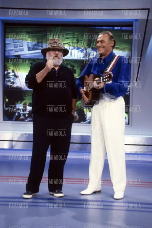 Paolo Villaggio e Renzo Arbore, anni 90