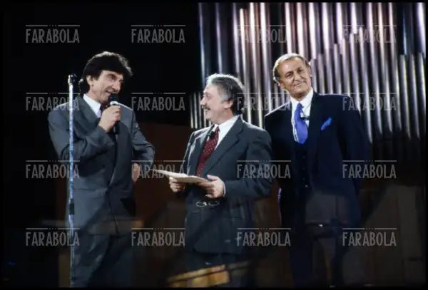Gigi Proietti, Gianni Minà e Renzo Arbore, 1991