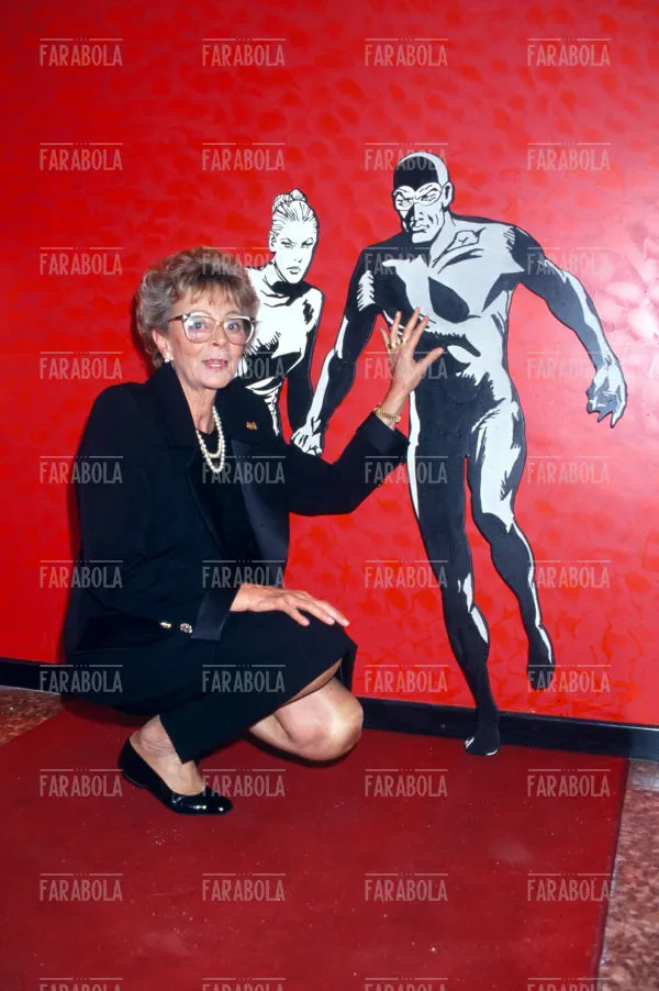 Luciana Giussani, ideatrice di Diabolik, Milano, 1992