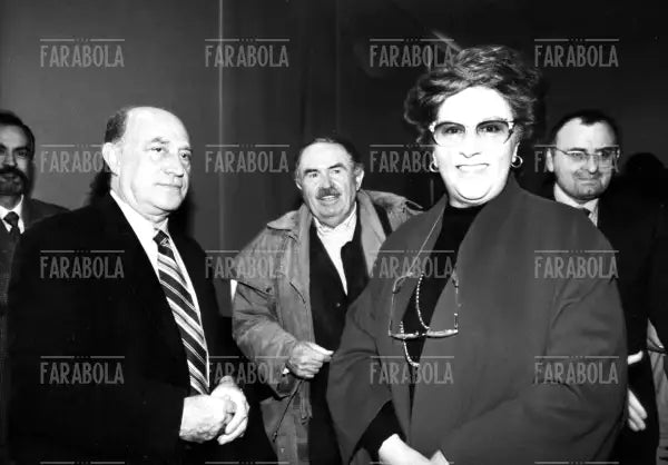 Arnaldo Pomodoro, Tonino Guerra e Maddalena Fellini, Rimini, 1994