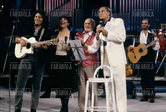 Enzo Gragnaniello, Mia Martini, Roberto Murolo e Renzo Arbore, Cantanapoli, 1994