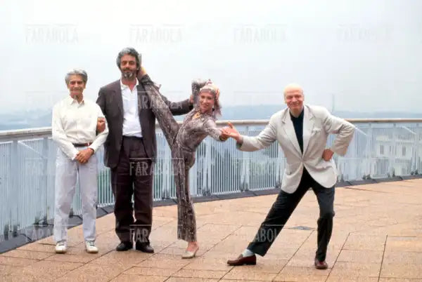 Jean Babilee, Nicola Piovani, Natalia Makarova e Micha van Hoecke, Roma, 1995