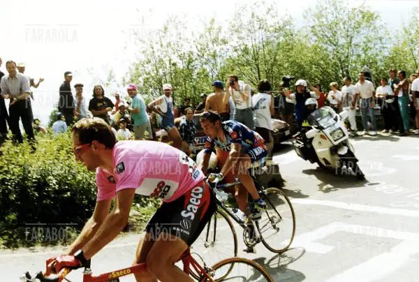Ivan Gotti e Pavel Tonkov sul Mortirolo, Giro d'Italia, 1997