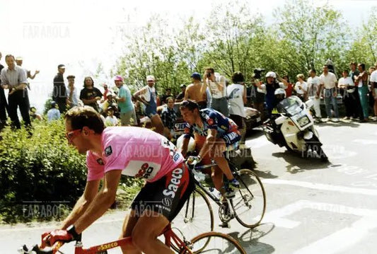 Ivan Gotti e Pavel Tonkov sul Mortirolo, Giro d'Italia, 1997
