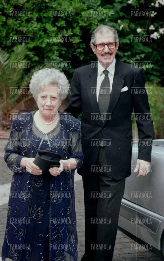 Ciccio Ingrassia e la moglie Rosaria Calì, Matrimonio di Giampiero Ingrassia, Roma, 1999