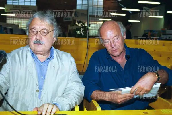 Gianni Minà ed Eduardo Galeano, Festa dell'Unità, Modena, 1999
