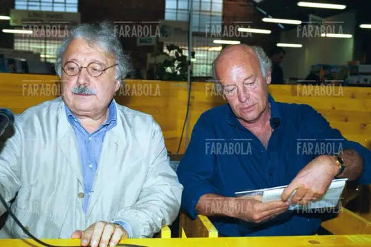 Gianni Minà ed Eduardo Galeano, Festa dell'Unità, Modena, 1999