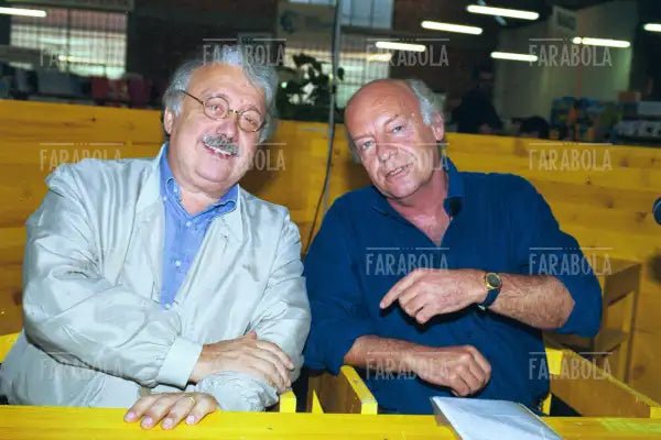 Gianni Minà ed Eduardo Galeano, Festa dell'Unità, Modena, 1999