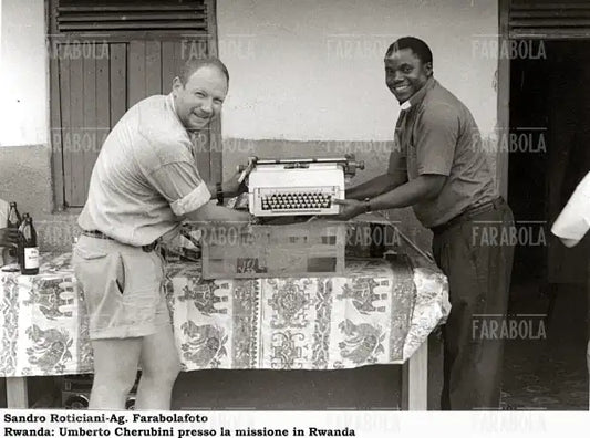 Umberto Cherubini in Rwanda, 1999