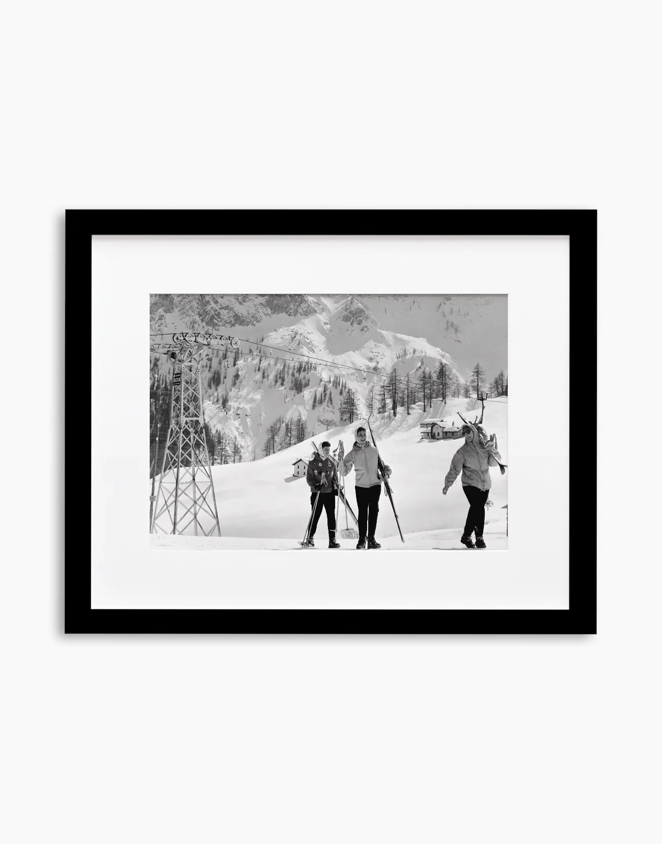 Sciatori a Courmayeur, anni 60
