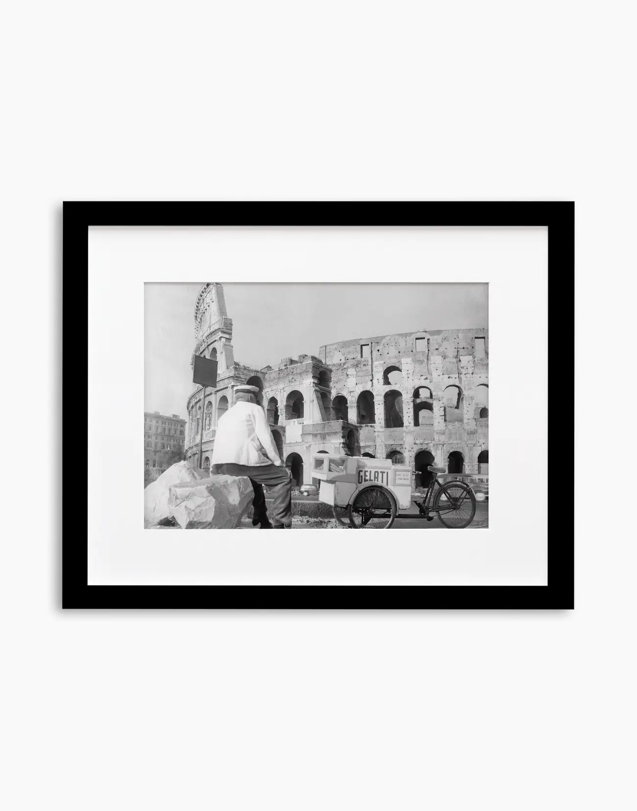 Gelataio al Colosseo, Roma 1954