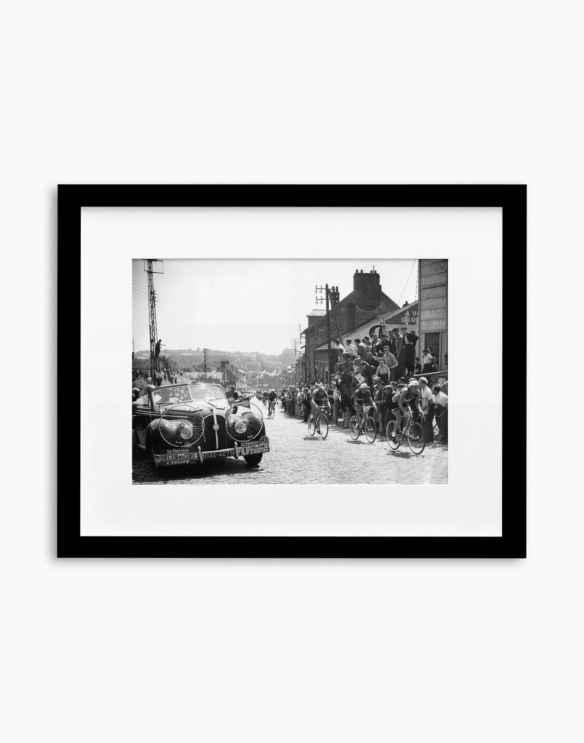 Tappa Rouen-Roubaix, Tour de France 1952 — stampa fine art con cornice nera