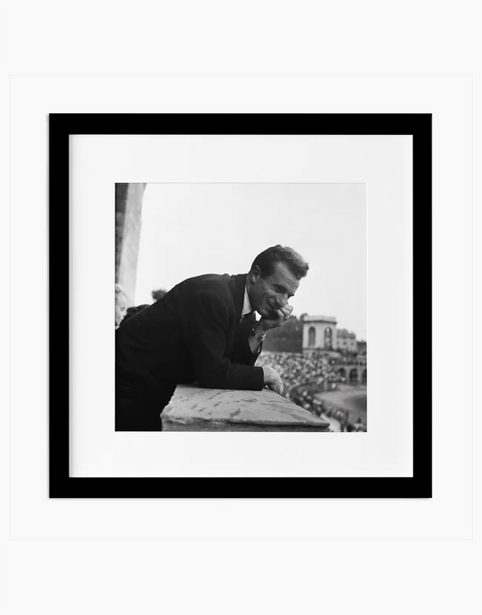 Valentino Mazzola, Grande Torino — stampa fine art con cornice nera