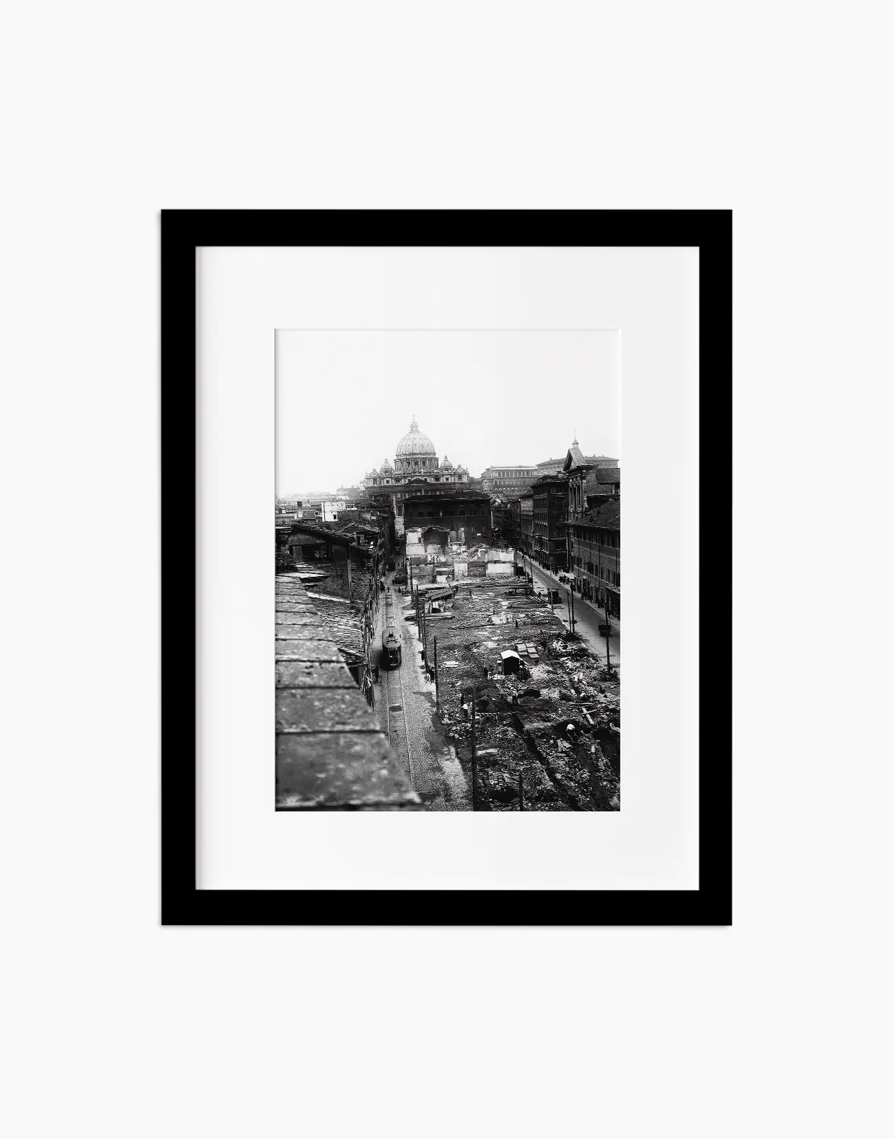 Costruzione di via della Conciliazione, Roma 1937