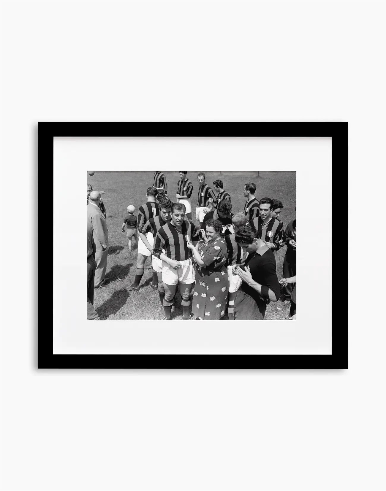 Nordhal si fa cucire lo scudetto, Milan 1955