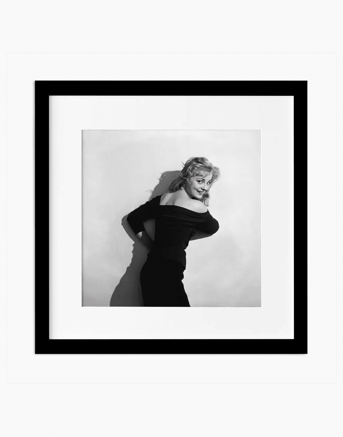 Virna Lisi, 1956 — stampa fine art con cornice nera
