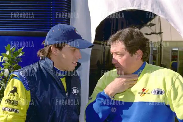 Gastón Mazzacane e Giancarlo Minardi, Gran Premio di San Marino, Imola, 2000