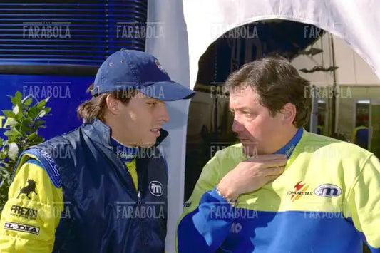 Gastón Mazzacane e Giancarlo Minardi, Gran Premio di San Marino, Imola, 2000