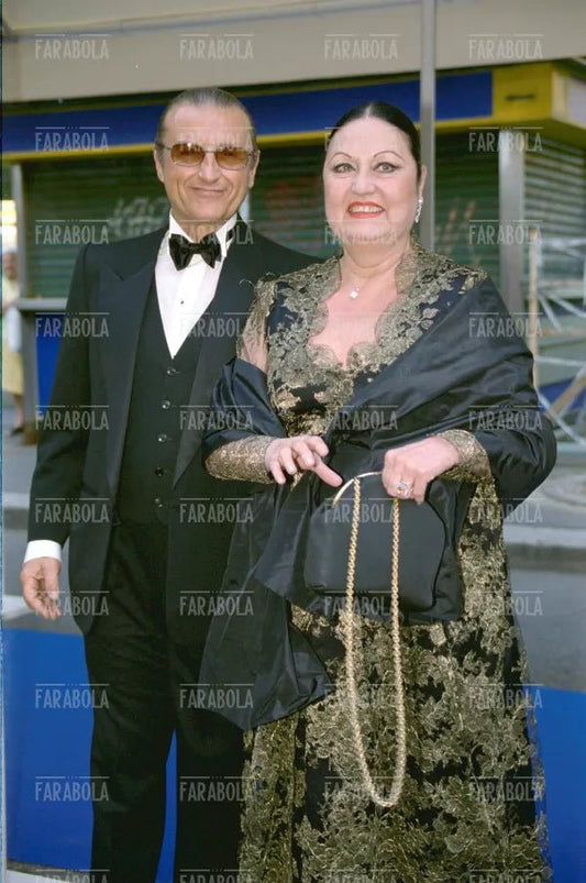 Tony Renis con la moglie Elettra Morini, Telegatto, Milano, 2000