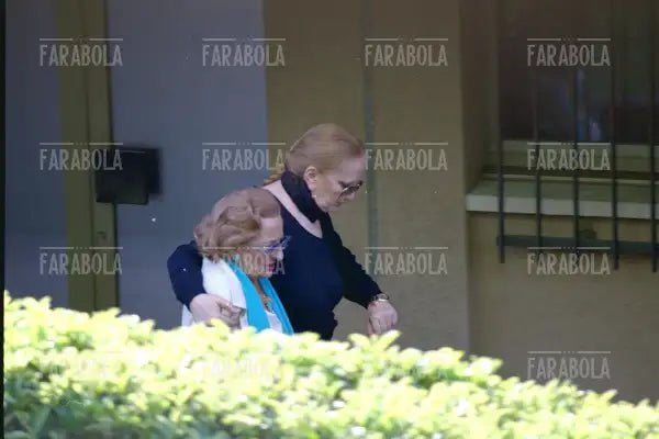 Mina con la madre Gina, Lugano, 2000