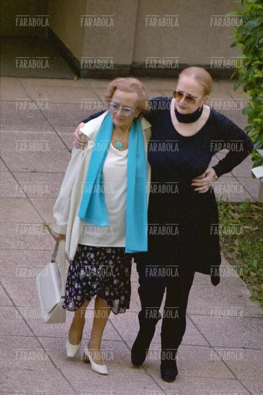 Mina con la madre Gina, Lugano, 2000