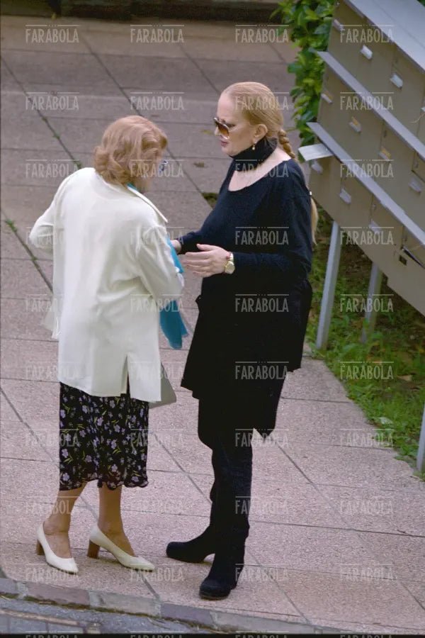 Mina con la madre Gina, Lugano, 2000