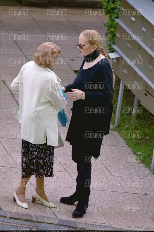 Mina con la madre Gina, Lugano, 2000