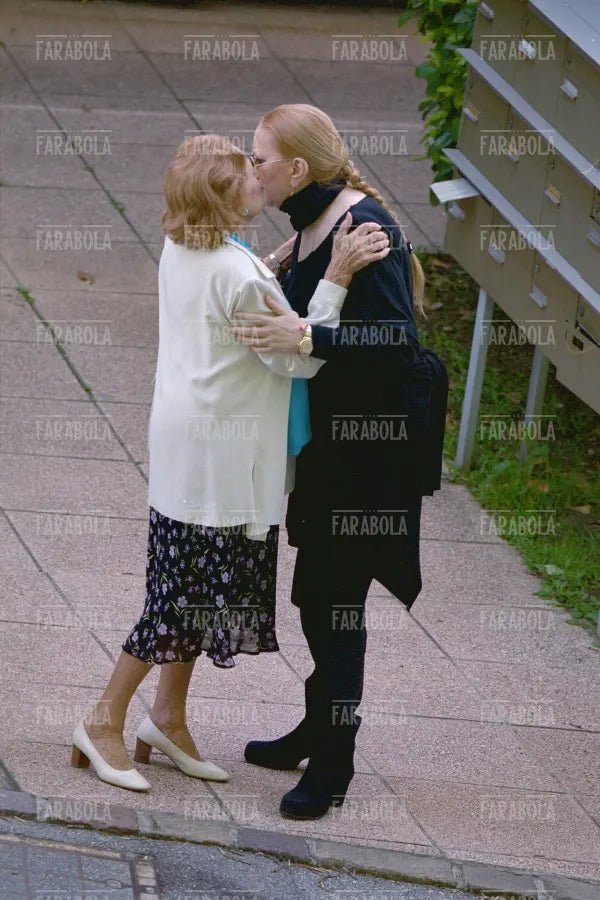 Mina con la madre Gina, Lugano, 2000