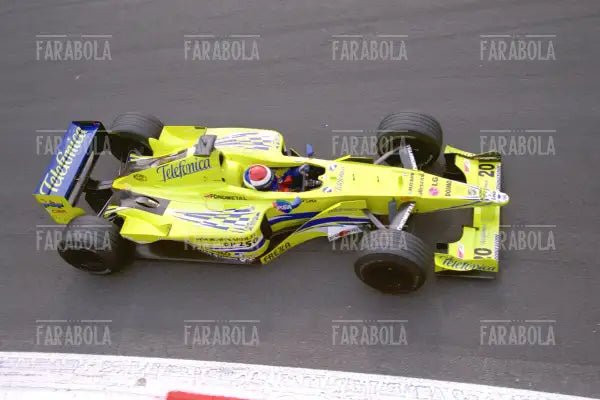 Gastón Mazzacane su Minardi, test di Formula 1, Monza, 2000