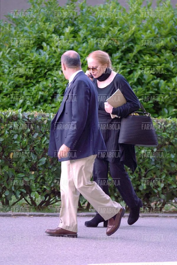 Mina con Eugenio Quaini, Lugano, 2001