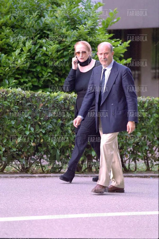 Mina con Eugenio Quaini, Lugano, 2001