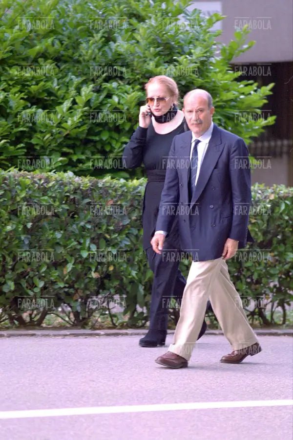 Mina con Eugenio Quaini, Lugano, 2001