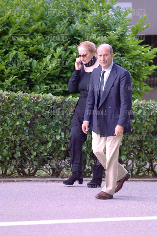 Mina con Eugenio Quaini, Lugano, 2001