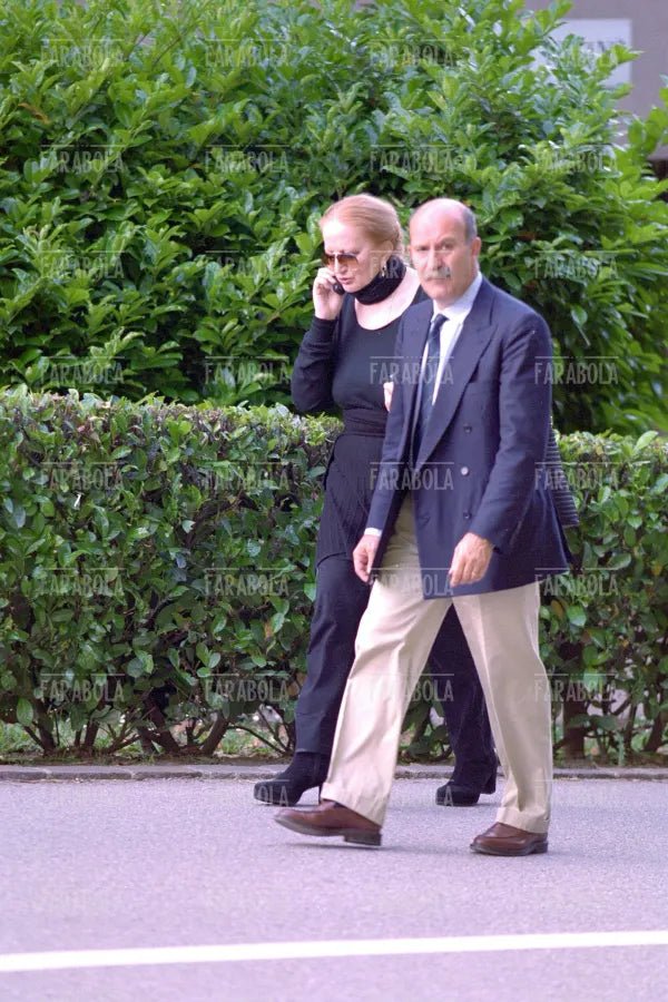 Mina con Eugenio Quaini, Lugano, 2001