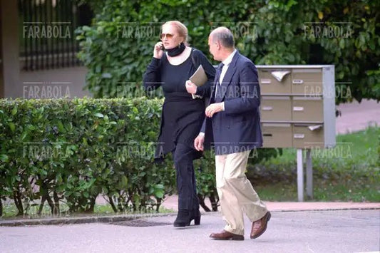 Mina con Eugenio Quaini, Lugano, 2001