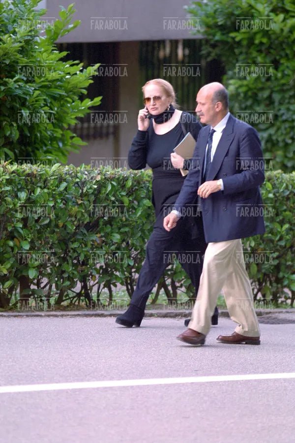 Mina con Eugenio Quaini, Lugano, 2001