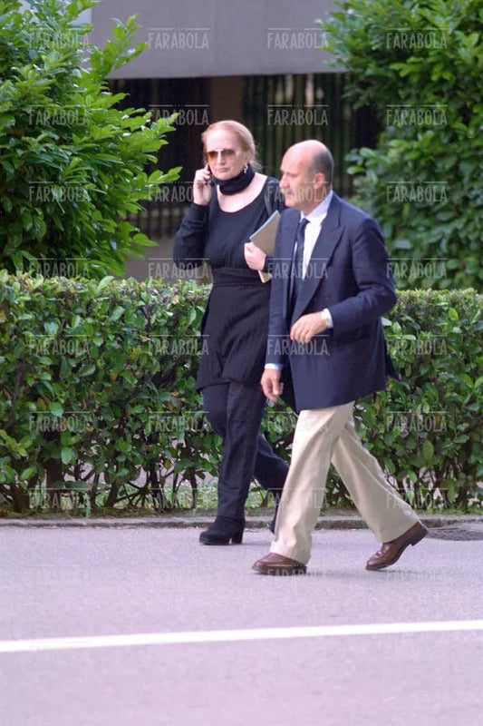 Mina con Eugenio Quaini, Lugano, 2001