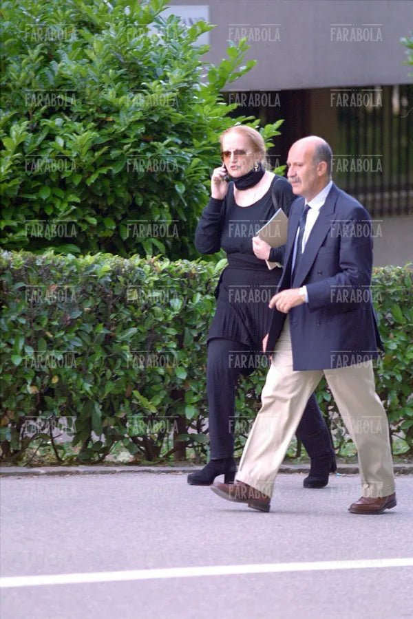 Mina con Eugenio Quaini, Lugano, 2001
