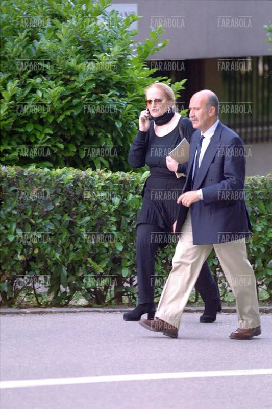 Mina con Eugenio Quaini, Lugano, 2001