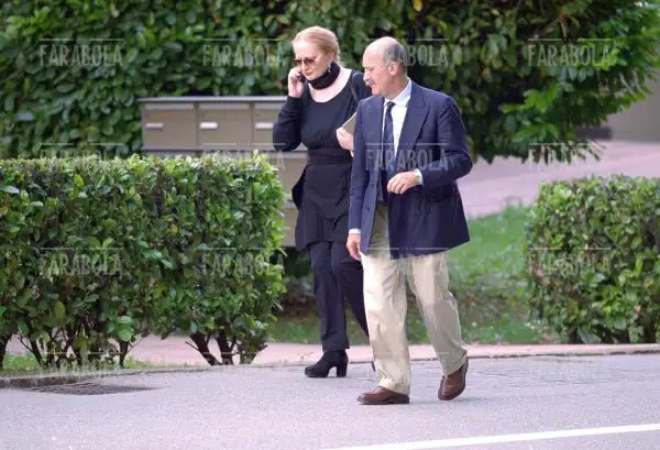 Mina con Eugenio Quaini, Lugano, 2001