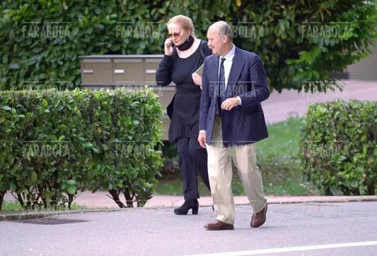 Mina con Eugenio Quaini, Lugano, 2001
