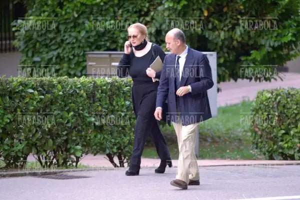 Mina con Eugenio Quaini, Lugano, 2001